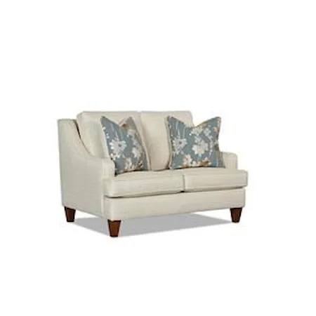 Loveseat with Sloping Arms
